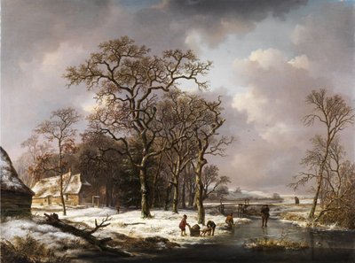 Winterlandschaft von Andreas Schelfhout